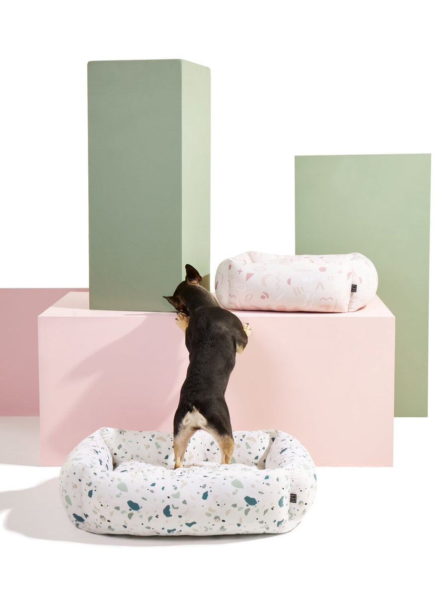 Terrazzo Dog Bed + Spare Cover - Settle Beds