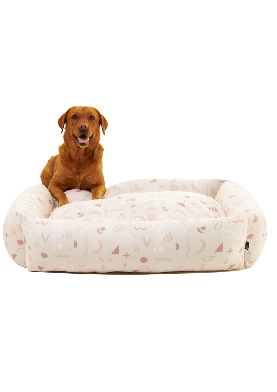 Abstract Dog Bed + Spare Cover - Settle Beds